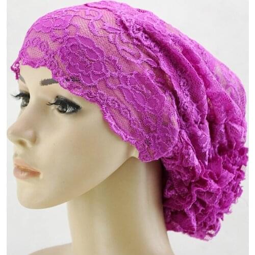 Plain Islamic Wear Women Muslim Turban Hijab Caps lace hijab Hat Headscarf Malaysia Scarf Fashion Headwear Moslima Indonesia