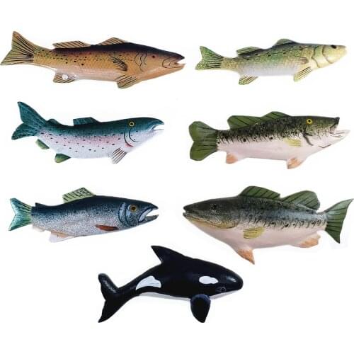 Hand Painting 3D Fish Fridge Magnets Handicraft Magnetic Refrigerator Collection Kids Education Decoration Articles