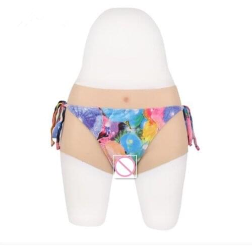 Silicone Penetrable Fake Vagina Pant Artificial False Underwear Sex Fake Boxer for Crossdresser Drag Queen Transgender