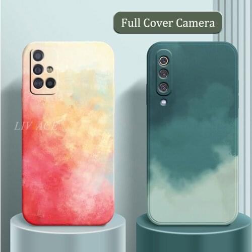 Silicone Phone Case For Samsung Galaxy A51 A71 4g A7 2018 A10 A50 A30S A30 A20 A10S A20S A01 A31 A11 A21S A72 A12 A52 A32 Cover
