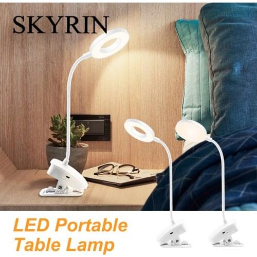 SKYRIN Led Lamp Foldable Rotatable Touch Switch Desk Lamp SMD 2835 Table Light USB DC 5V Charging Eye-Protect Portable Lamp