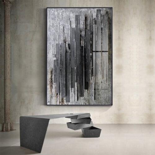 Vintage Black and White Abstract Ink Wall Art Canvas Paintings Wall Pictures Prints Posters on Canvas Living Room Home Decor