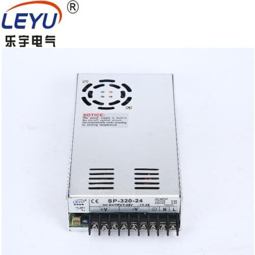 High frequency SP-320-15V AC DC single output switching power supply with PFC function approved CE