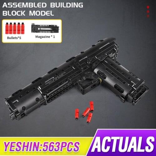 Mould King High-Tech Gun Building Blocks Set Weapon and Gunsight Model Can Fire Bullets Brinquedos Educational ChildrenToys