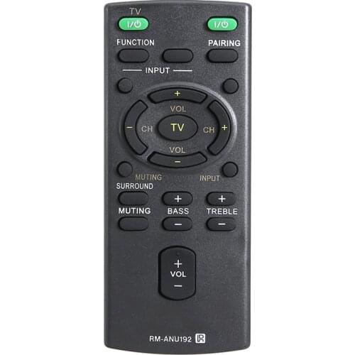 Replace RM-ANU192 Audio Remote Control For Sony Soundbar RM-ANU191 HT-CT60BT SA-CT60BT Sound Bar TV Controller