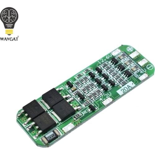 WAVGAT 3S 20A 18650 Li-ion Lithium Battery Charger PCB BMS Protection Board For Drill Motor 12.6V Lipo Cell Module 64x20x3.4MM