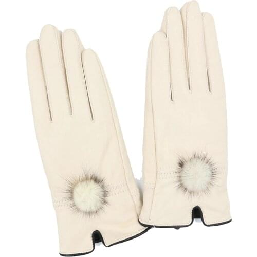 Zero fish Women's Fur Mittens