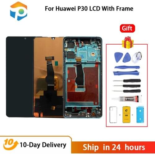 Super AMOLED 6.1" For HUAWEI P30 LCD Display Touch Screen Digitizer For Huawei P30 Display ELE-L29 L09 L04 LCD Replacement Parts