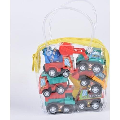 6Pcs Pull Back Car Toys Car Children Racing Car Baby Mini Cars Cartoon Pull Back Bus Truck Kids Toys Children Boy Gift