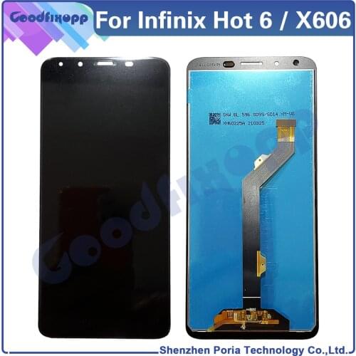 For Infinix Hot 6 LCD Display Touch Screen Digitizer Assembly For Infinix Hot6 X606D X606C X606 X606B