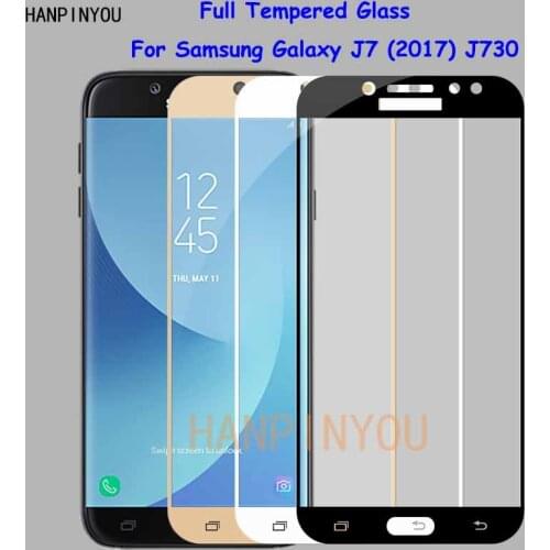 For Samsung Galaxy J7 (2017) J730 / J7 Pro Full Cover Tempered Glass Screen Protector Ultra Thin Explosion-proof Protective Film