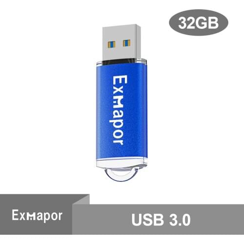 USB 3.0 Flash Drive 32 GB Exmapor Flash Drive 3.0 Thumb Drive Jump Drive Memory Stick Data Storage Pen Drive for PC Mac Laptop