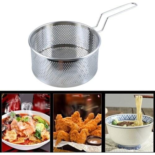 French Deep Fryers Basket Net Mesh Fries Chip Kitchen Tool Stainless Steel Fryer Home Mini French Fries Baskets Strainer