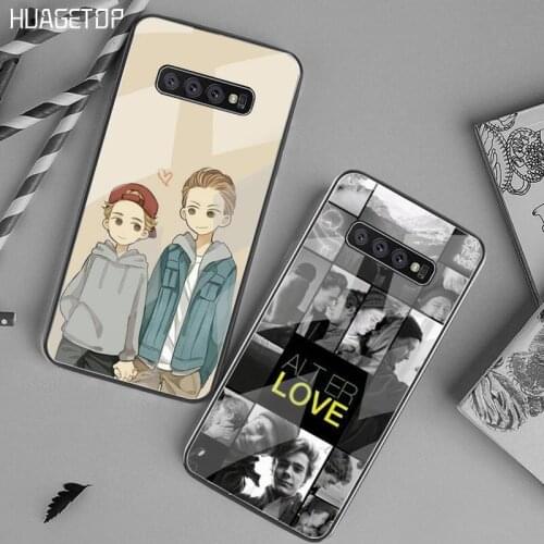 HUAGETOP Tv Skam Isak & Even Soft Phone Cover Tempered Glass For Samsung S20 Plus S7 S8 S9 S10 Plus Note 8 9 10 Plus