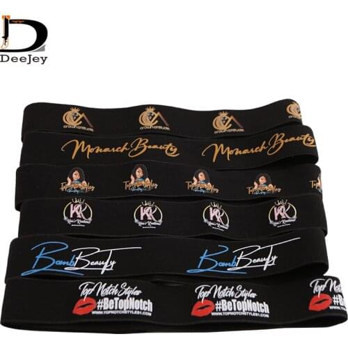 Customized hair Elastic wrap melt band belt self adhesive adjustable frontal headband