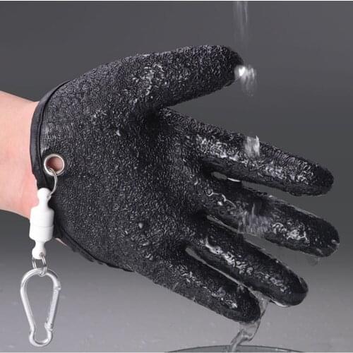 Wear Resistant Anti Staple Gloves For Outdoor Fishing Non-slip Fishing Gloves Full Finger Catch Fish Left / Right Hand