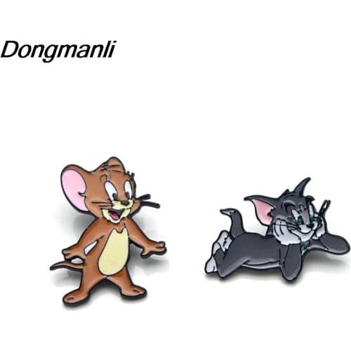 LT324 Cat Anime Icons Manga Enamel Lapel Pin Badge Pins Hats Clothes Backpack Decoration Jewelry Accessories Gifts for Friends