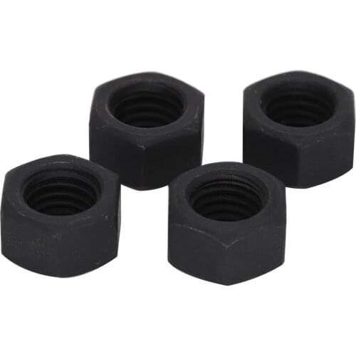 M2 M2.5 M3 M4 M5 M6 M8 M10 M12 M14 DIN934 Black Carbon Steel 8.8 Grade Full Metric Thread Hex Nuts Hexagon Nut