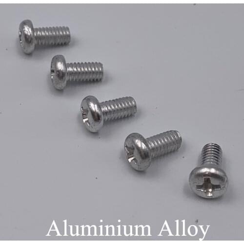M4 M4*6/8/10/12/16/20/25/30mm M4x6/8/10/12/16/20/25/30mm AL Aluminium Alloy Bolt Phillips Cross Recessed Round Pan Head Screw