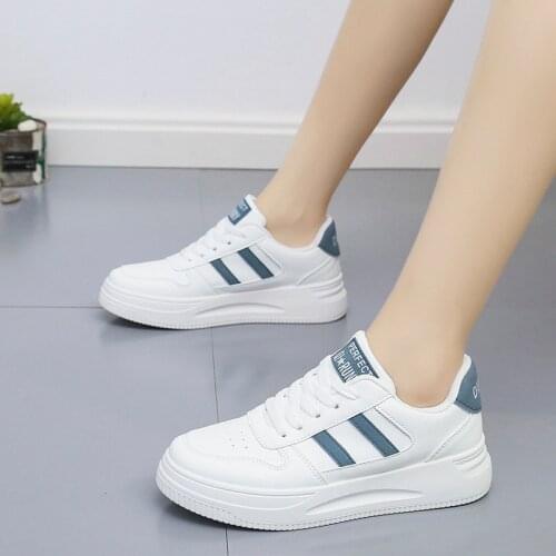 Little White Shoes Female 2021 Spring New Korean Students Flat Casual White Shoes Low-Top Thick bottom shoes women