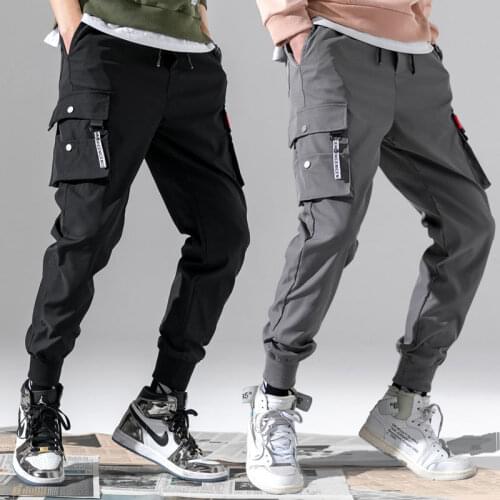 Fashion Men Pants Trend Sports Pants Loose Boomer Overalls Male Loose Hip Hop Trousers Tide Brand Loose Streetwear