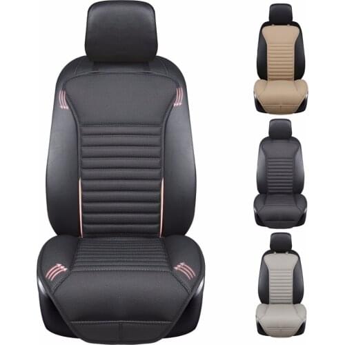 2020 Brand New Pu Leather No Wrinkle Car Seat Cushions,not Moves Cushion, Feel Good Universal Non-slide Covers E1 X36