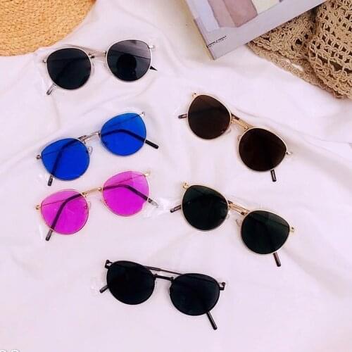 2020 New Fashion Children Baby Sunglasses Boys Girls Metal Round Childrens Sun Glasses Retro High Quality Kids Eyewear UV400