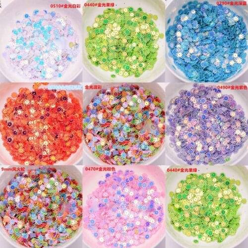 DIY gold sequins 9mm sequin shoes and shoes hat decoration material wedding party decoration material sequins