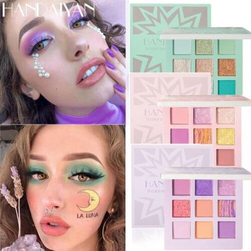 9 Colors All Matte Eyeshadow Palette Eyeshadow Primer Waterproof Glitter Nude Eye Pigment Matte Shimmer Eye shadow Powder