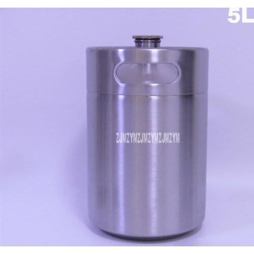 5L 304 Stainless Steel beer bucket Mini Keg Growler Mini Keg-type Barrels Home Brew Brewing Beer Making Bar DIY Tool Hot Selling