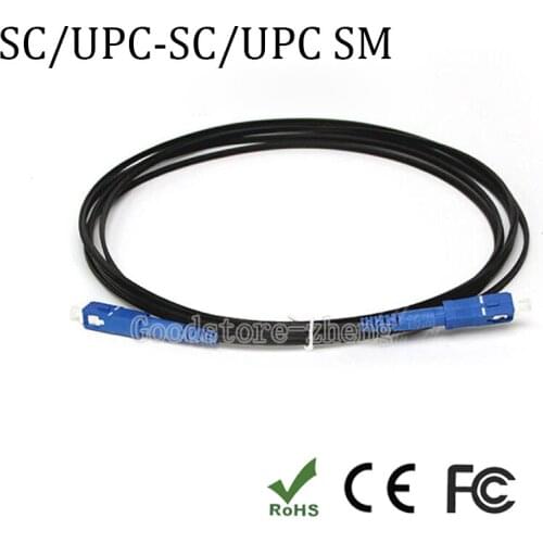 SC to SC 3M single core single mode SC/UPC FTTH patch cord fiber optic single core