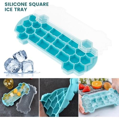 26 Cell Silicone Ice Tray Multifunctional DIY Ice Cube Mold Square Shape Ice Candy Jelly Making Mould Kitchen Bar Accessories