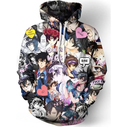Boys Love Hoodies Cool Unisex Hooded Sweatshirt Harajuku Yaoi Anime Pullovers Yamete! Oshiri Ga Itai Winter Hip Hop Streetwear
