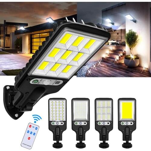 Solar Light 117 COB Large Outdoor Solar Waterproof Street Light Garden Infrared Sensor Motion Sensor Smart Remote Control Light