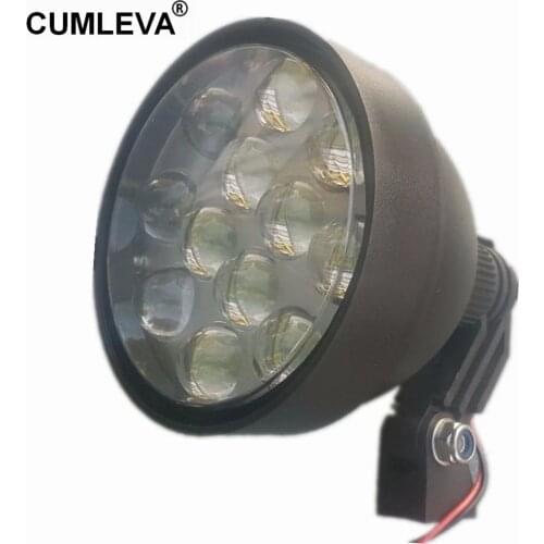 Ultra Bright 5400LM LED Driving Light 12V 60W LED Hunting Boating Remote Spotlight Durable ABS Lightweight 4 by 4 LED Car Light