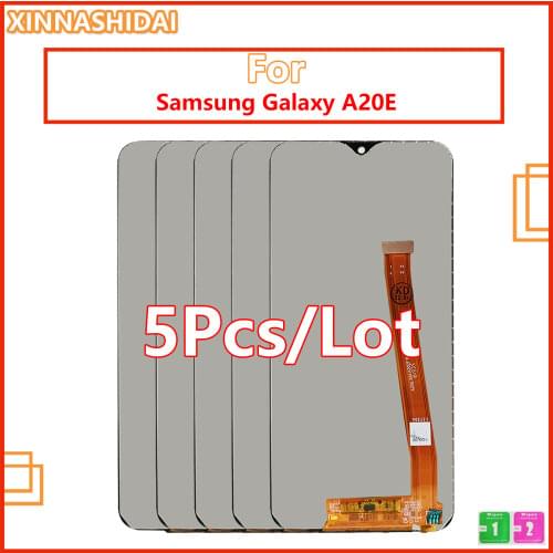 5 Pcs LCD Display For Samsung Galaxy A20E A202 SM-A202F A202DS A202F/DS LCD Display Touch Screen Digitizer Assembly