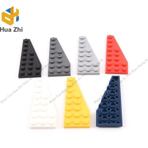10PCS 50304 Wedge Plate 8 x 3 RightBuilding Blocks Parts MOC DIY Education Build Toys Brick
