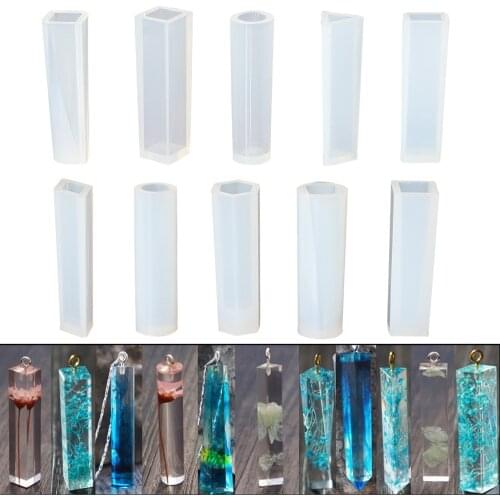 10 Shapes Silicone Casting Mold For DIY Resin Jewelry Pendants Silicone Making Mold Handmade Tool Epoxy Resin Molds