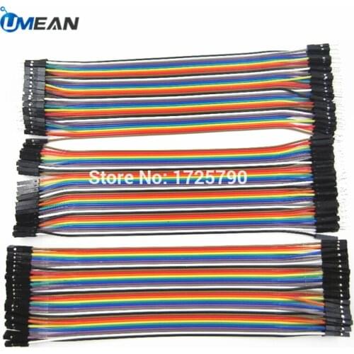 120pcs 20cm Jumper Electrical Wire Breadboard Dupont Cable male to male female to female for DIY Arduino Kit Parts Accessories