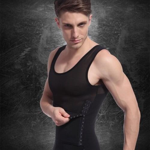 2019 Mens Sexy Slimming Body Shaper Belly Fatty Thermal Underwear Vest Shirt Corset Compression Best Gift for Men Selling