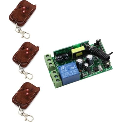 AC85V 110V 220V 250v RF Wireless Switch 1 CH Light Lamp LED SMD Home Appliances Power Remote Switch ON OFF smart home 315/433Mhz