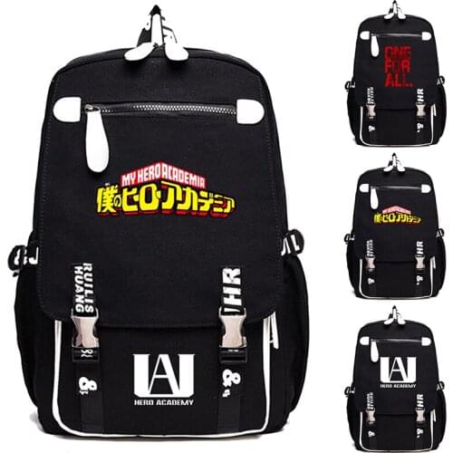 Large Capacity Boku Japan My Hero Academia Backpacks For School Teenagers Girls Men Black Anime Sac Unisex Bookbag Notebook