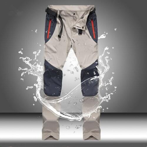 Mens Tactical Waterproof Cargo Pants Spring Summer Quick Dry Long Trousers Male Outdoor Sports Trekking Camping Fishing Pants