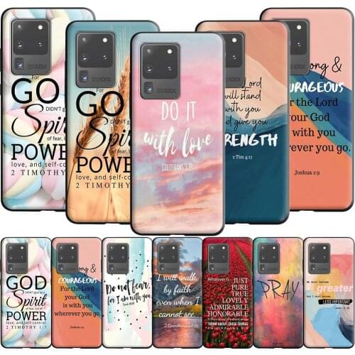 Bible Verses Case for Samsung Galaxy A5 A6 A9 M11 M30S M21 M31 M31S S21 S21S S30 Plus Ultra M51 A02 A12 A32 A52 A72 F62 M62