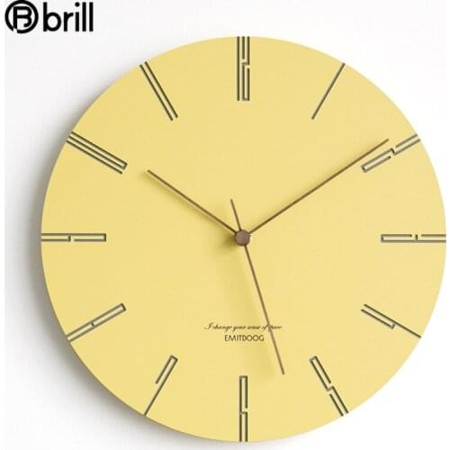 Digital Silent Wall Clock Nordic Simple Round Fashion Wall Clock Colorful Reloj Decorations Digital Wall Clocks Home Decore