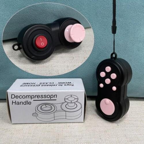 Decompression Game Handle Press Switch Relieve Stress On Adults Kid Decompression Gift Key Mobile Phone Accessory Fidget Toys