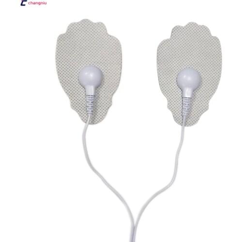 Freeshipping 100pcs/lot good quality white Electrode Pads for Tens Acupuncture, massager