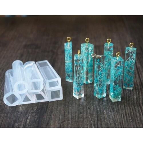 Strip shape 10 different style for choose Fashion Jewelry Pendant Silicone Molds Resin DIY Mould Making Jewelry Tool Equipments