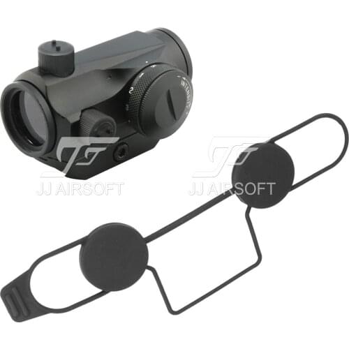 JJ Airsoft 1x24 Red Dot with CNC Low Mount (Black/Sliver/Tan)