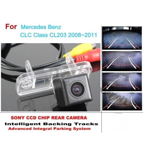 Tracks Camera For Mercedes Benz CLC Class CL203 2008~2011 HD CCD Intelligent Dynamic Rear View Camera Car Parking Camera